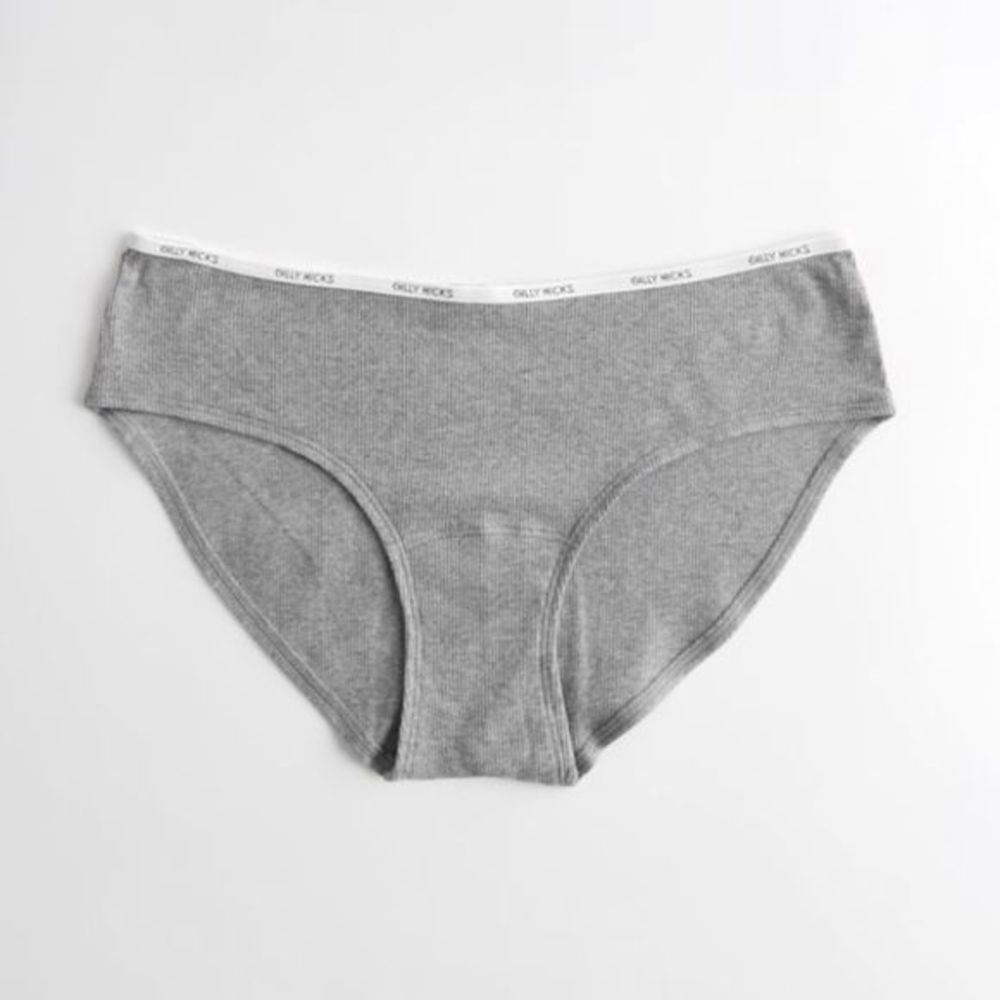NWT - Gilly Hicks Ribbed Cotton Hip-hugger (Grey / XL)